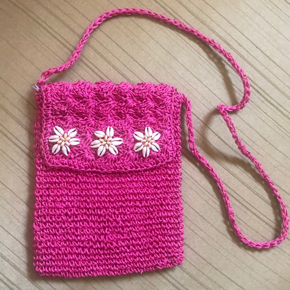 Cappelli Straworld Pink Crochet Bag